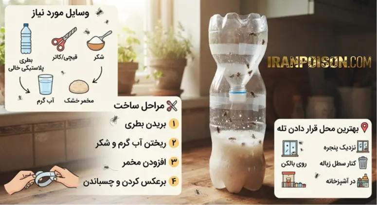 درست کردن تله مگس