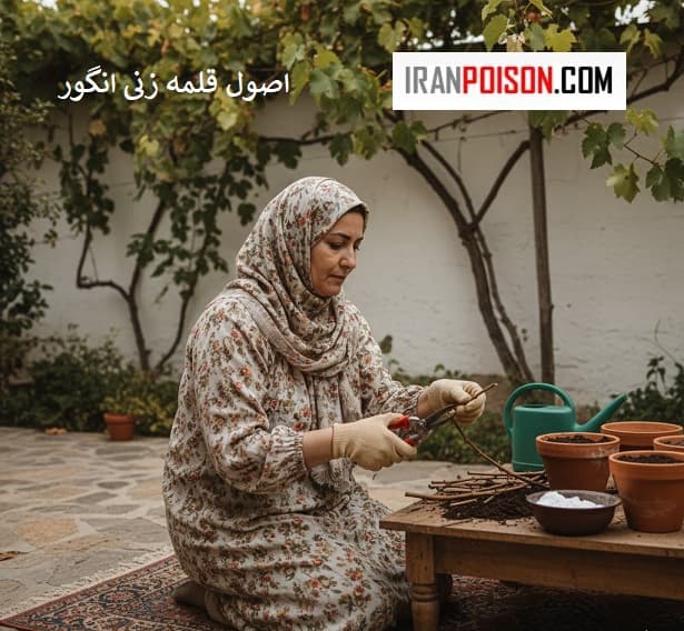 اصول قلمه زدن انگور