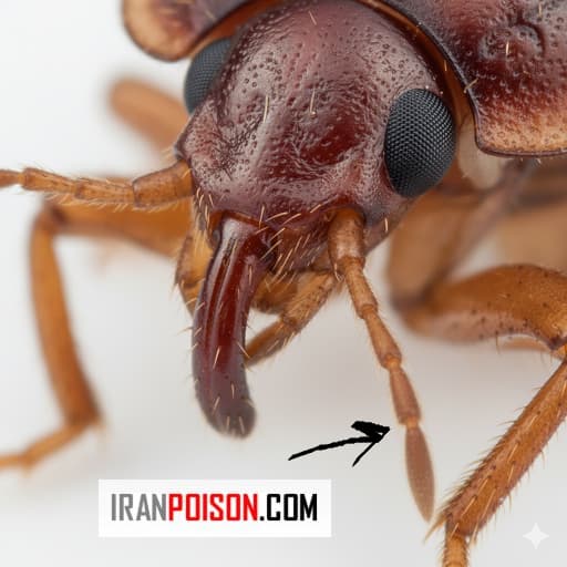 شکم حشره ساس که مکان تولید مثل