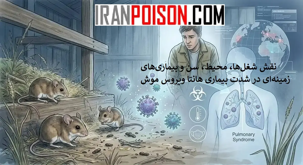 نقش شغل‌ها، محیط، سن و بیماری‌های زمینه‌ای در شدت بیماری هانتا ویروس موش