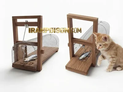 مشخصات تله زنده‌گیر سمور و گربه